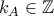 k_A\in\mathbb Z k_A\in\mathbb Z