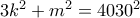 3k^{2}+m^{2}=4030^{2}