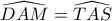 \widehat{DAM}=\widehat{TAS} \widehat{DAM}=\widehat{TAS}