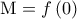 {\rm M} = f\left( 0 \right)