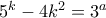 5^k-4k^2=3^a