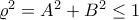 \varrho ^2=A^2+B^2\leq 1