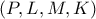\left( P,L,M,K \right)