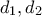 d_1 ,d_2