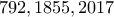 792,1855 , 2017