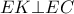 EK \bot EC