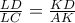 \frac{LD}{LC}=\frac{KD}{AK}