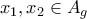 x_1,x_2 \in A_g