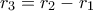 r_3=r_2-r_1