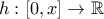 h:[0,x] \to \mathbb{R}