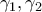 \gamma_1, \gamma_2
