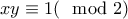 xy\equiv 1(\mod 2)
