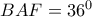 BAF={{36}^{0}}