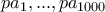 pa_{1},...,pa_{1000}