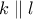 k\parallel l