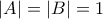 |A|=|B|=1