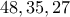48, 35, 27