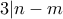 3|n-m