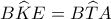 B\widehat KE = B\widehat TA