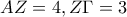 AZ=4, Z\Gamma=3