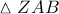 \vartriangle ZAB
