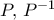 P,\,P^{-1}