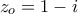 z_{o}=1-i