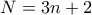 N=3n+2