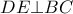 DE \bot BC