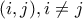 (i,j), i\neq j