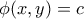 \phi (x,y)=c