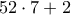 52\cdot 7 +2
