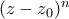 (z-z_{0})^{n} (z-z_{0})^{n}