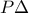 \displaystyle{P\Delta }