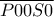 \overline{P00S0}