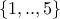 \{1,..,5\}