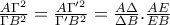 \frac{A\Gamma ^{2}}{\Gamma B^{2}}=\frac{A\Gamma '^{2}}{\Gamma 'B^{2}}=\frac{A\Delta }{\Delta B}.\frac{AE}{EB}