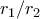 \large r_{1}/r_{2}