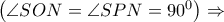 \left( {\angle SON = \angle SPN = {{90}^0}} \right) \Rightarrow