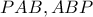 \displaystyle{PAB,ABP}