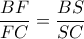\dfrac{BF}{FC}=\dfrac{BS}{SC}