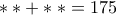 **+**=175
