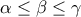 \displaystyle{\alpha\le\beta\le\gamma}