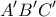 \displaystyle{ 
A'B'C' 
}