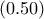 (0.50)