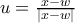 u=\frac{x-w}{\left | x-w \right |} u=\frac{x-w}{\left | x-w \right |}
