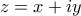 z = x + iy