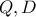 Q, D