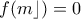 f(\floor m \rfloor)=0
