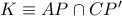 K\equiv AP\cap CP^{\prime}